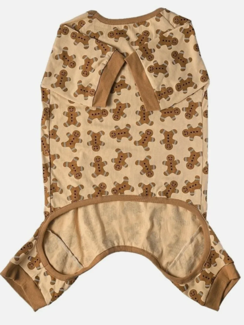 EUC ~ Vibrant Life Gingerbread Man Dog Pajamas, XL - Beige